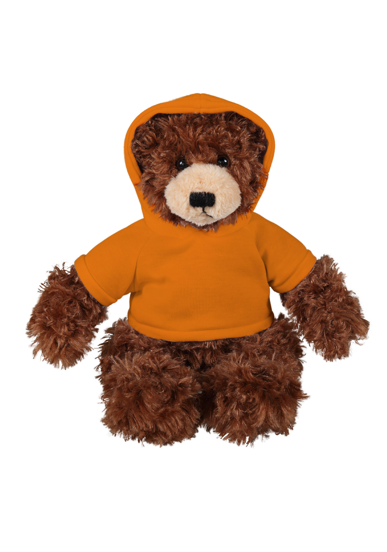 soft plush  Chocolate Brandon Bear with hoodie 16