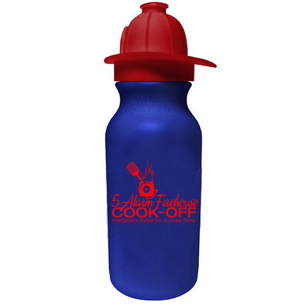 20 oz. Value Cycle Bottle w/Fireman Helmet Push'n Pull Cap 6