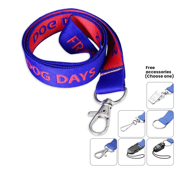 1/2" Fine Woven Lanyard 2