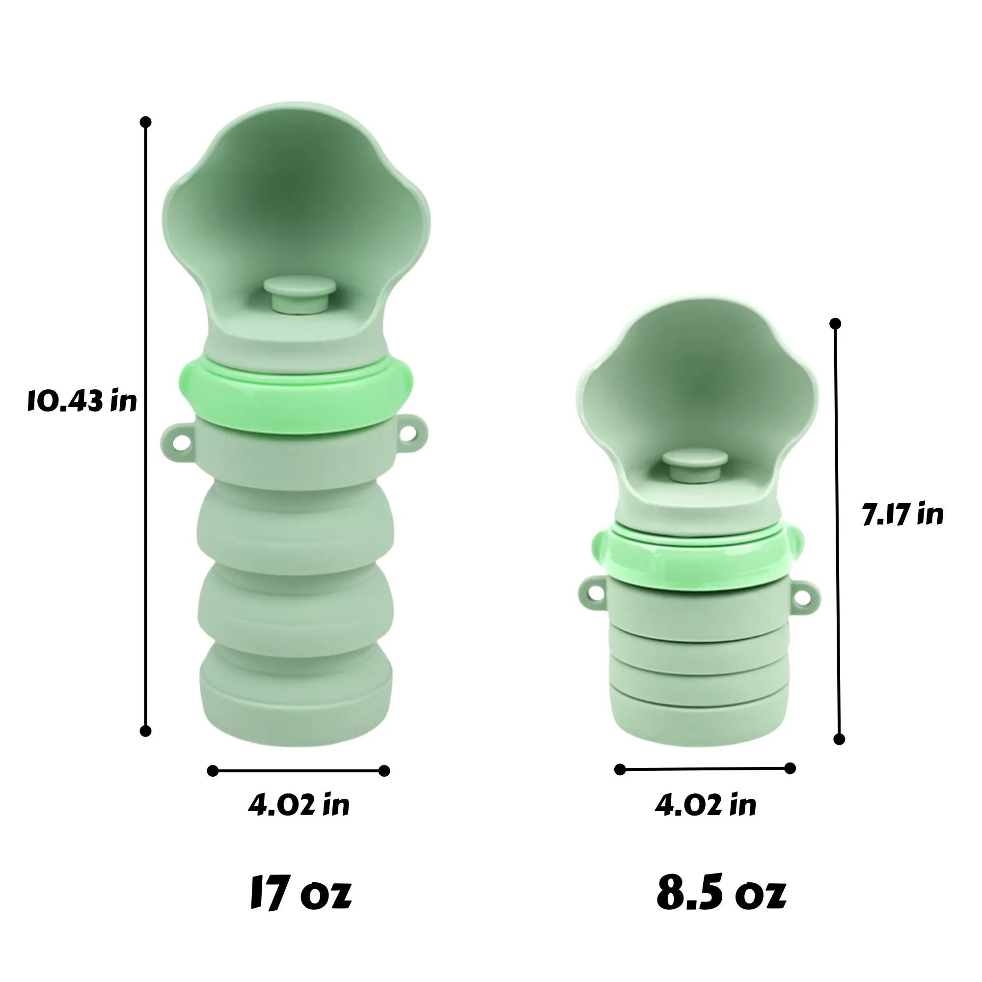Portable Pet Water Bowl Collapsible Outdoor Travel 3