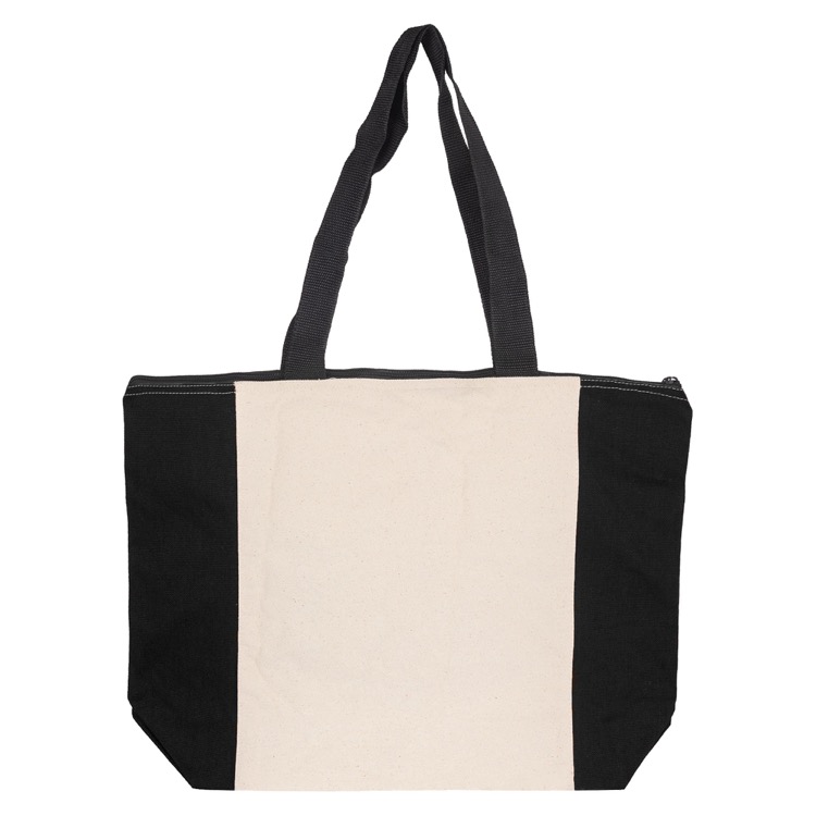 Calico Zip Shopper, custom tote bag with logo imprint 9