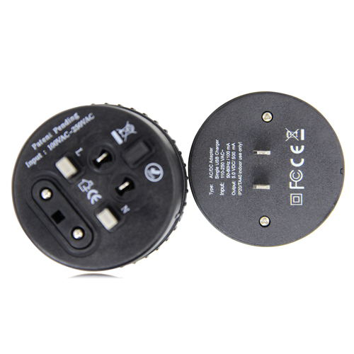 PocketPlug Compact Universal Travel Adapter with USB 2
