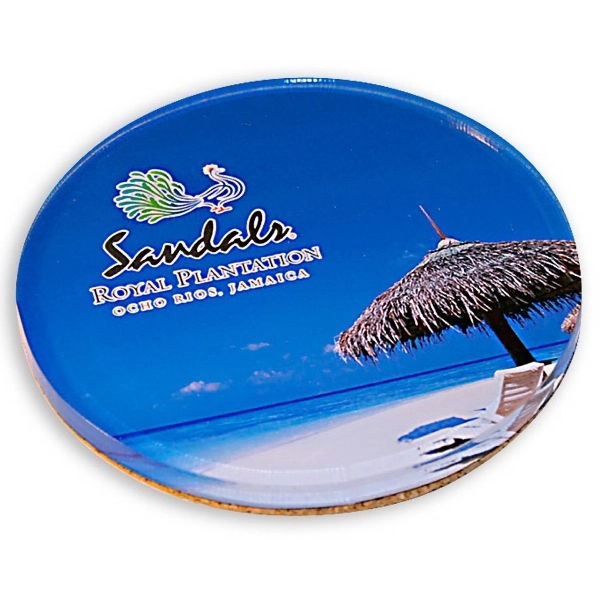 Acrylic Beverage Coaster With Feet 7