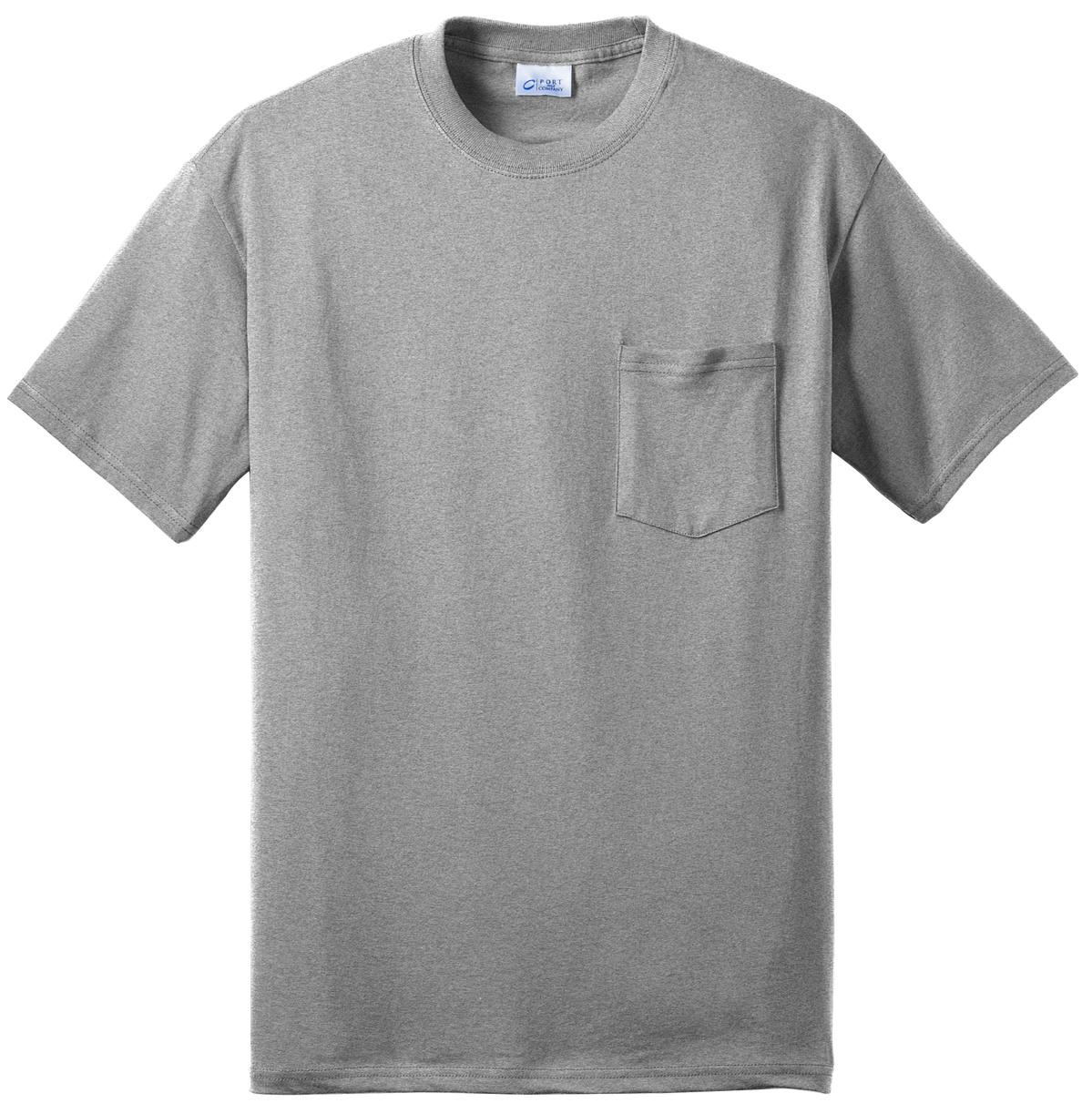 Port & Co Core Blend Pocket Tee. PC55P 94