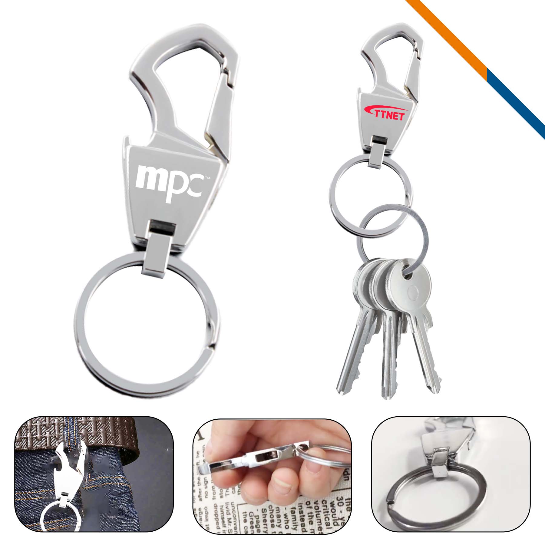 Leshop 2in1 Metal Keychain 3