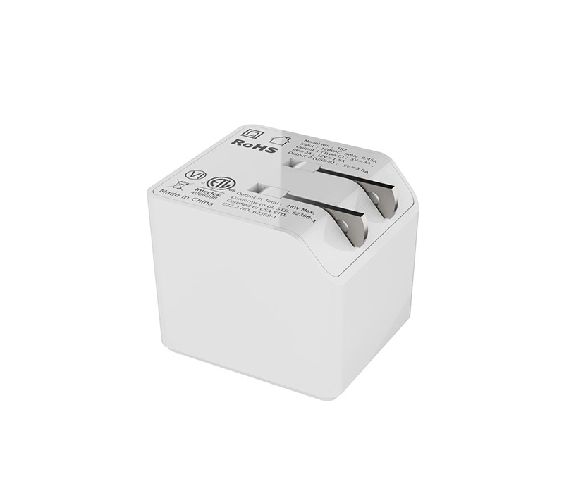 Dual Port USB Foldable Wall Plug Charger - PD 18W + QC3.0 11