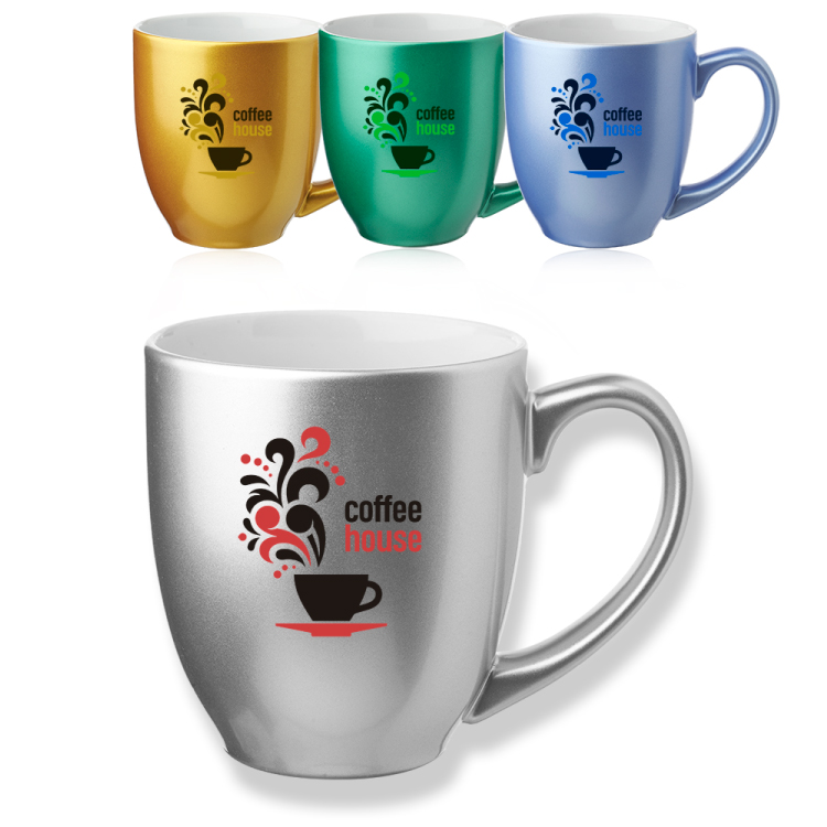 16 oz. Metallic Bistro Coffee Mug 2