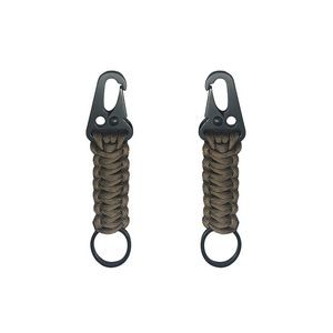 Handmade Paracord Survivor Rope Key Chain With Eagle Beak Carabiner 11