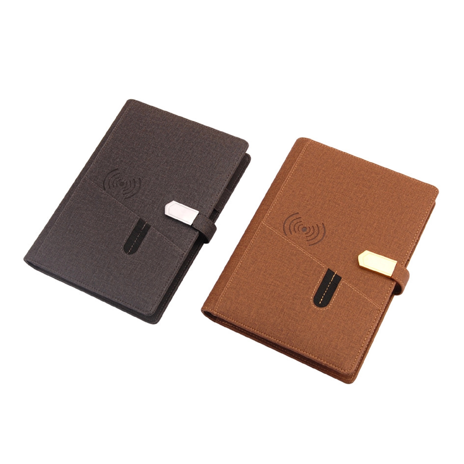 Multifunctional Wireless Charging Notebook with Power Bank & USB Drive 3