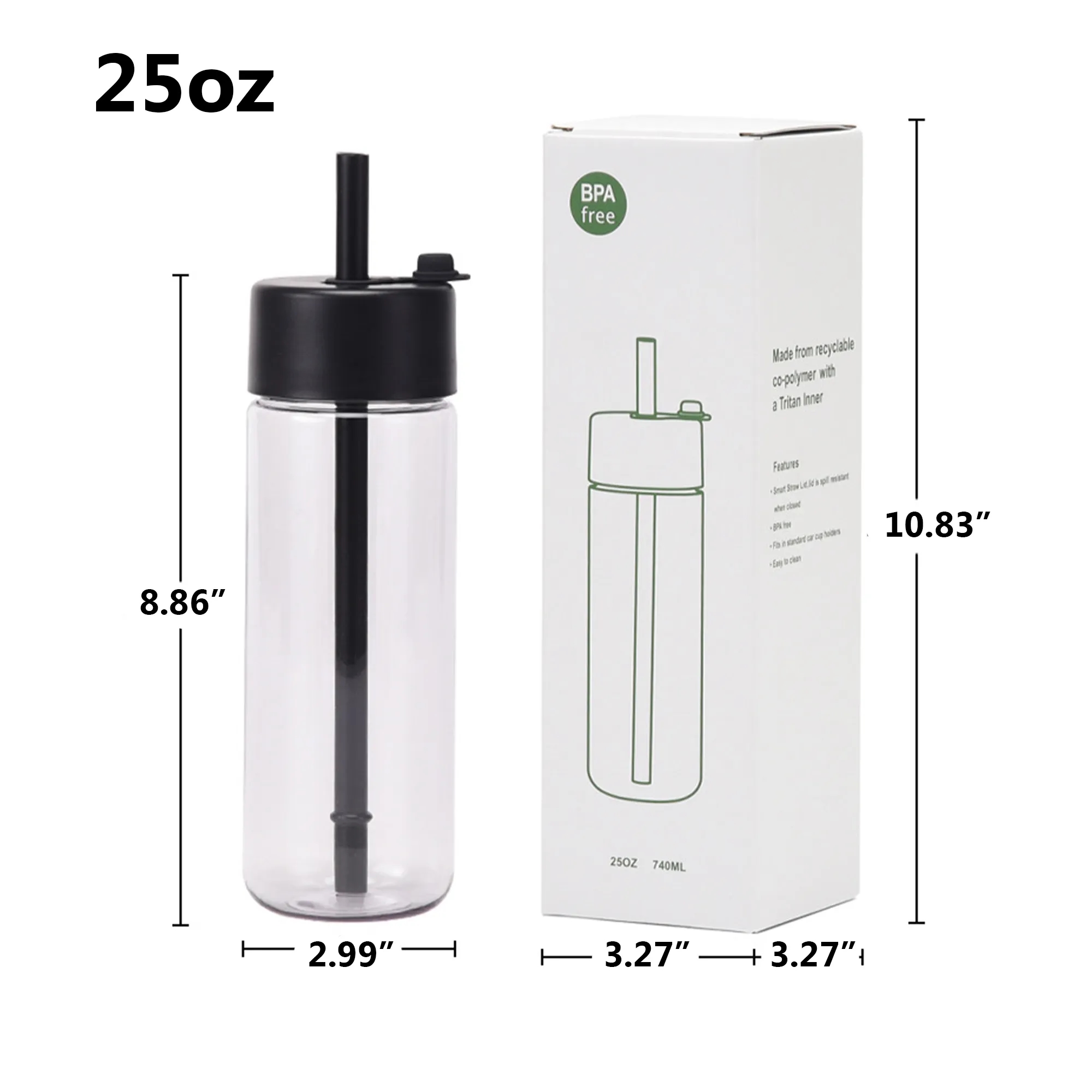Durable Straw Water Cup 10