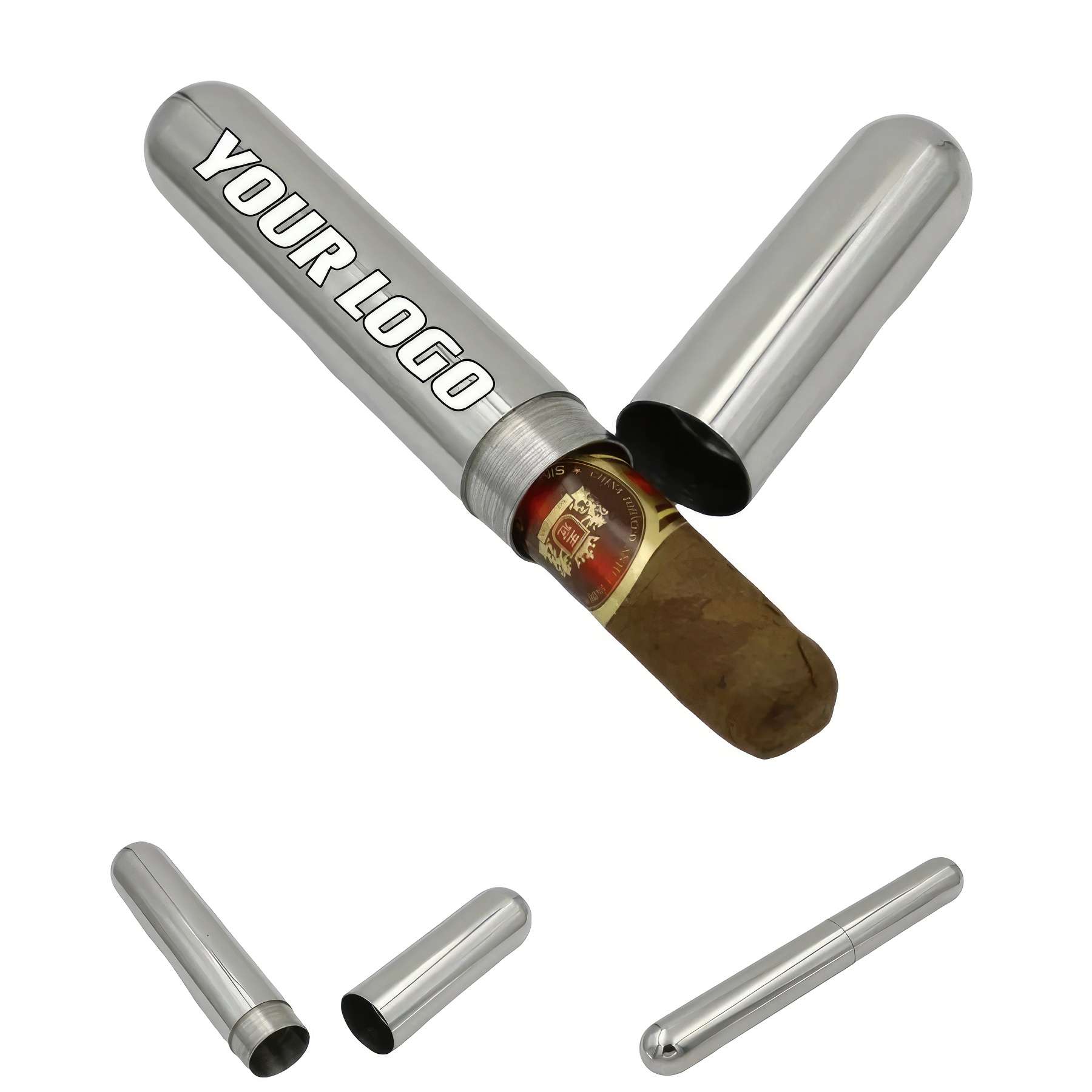 Custom Stainless Steel Cigar Tube 2