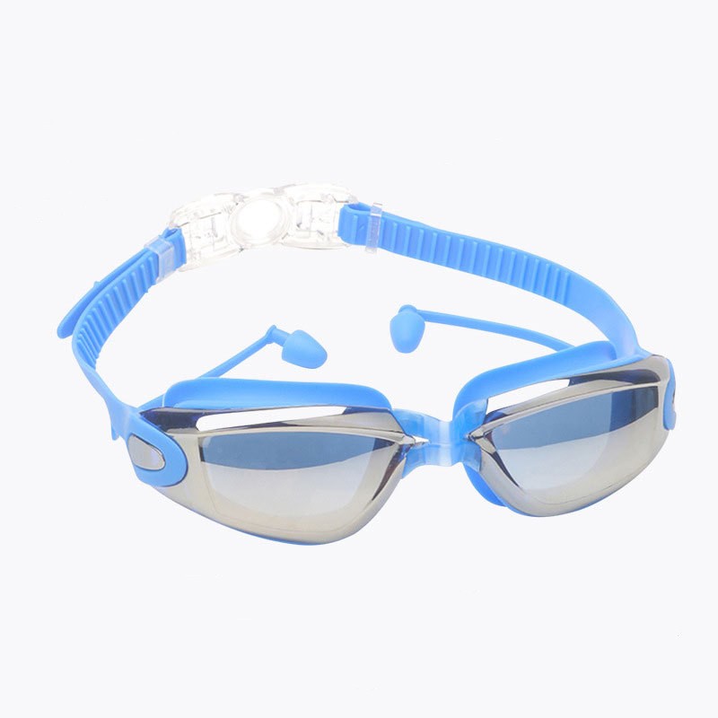Adult HD Swimming Goggles with Nose Clip Earplugs 3