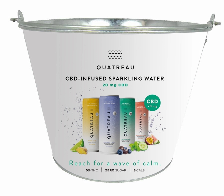 5 Qt Metal Ice Bucket W One Opener 2