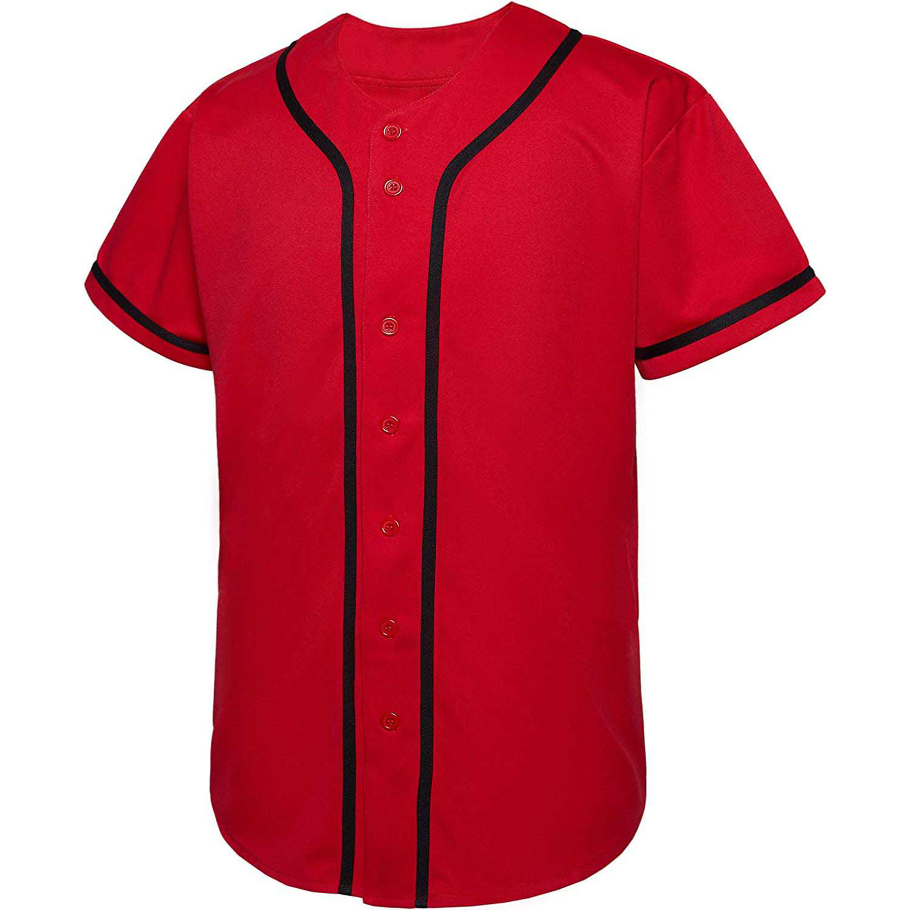 Mens Baseball Jersey Button Down Shirts 8