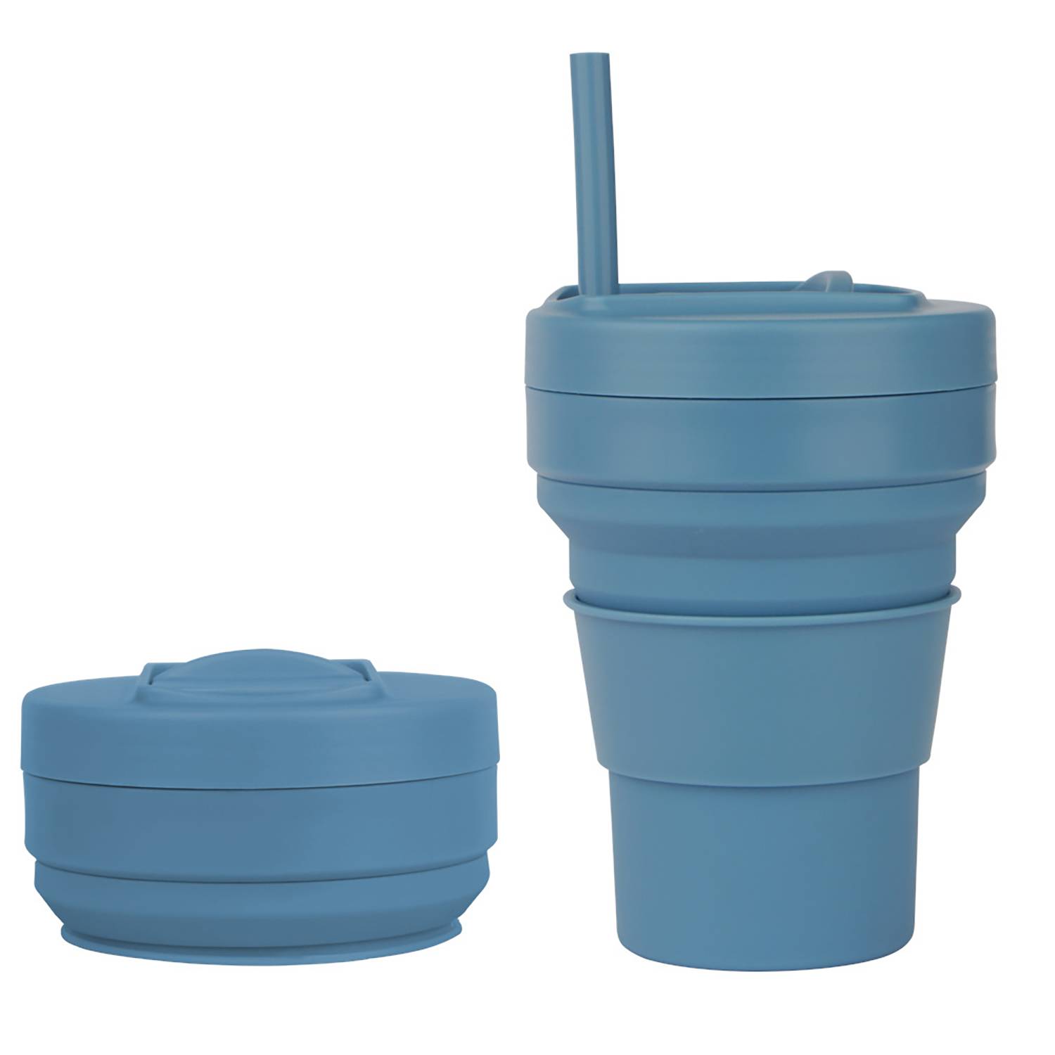 11 Oz Folding Travel Mug W/ Straw 9