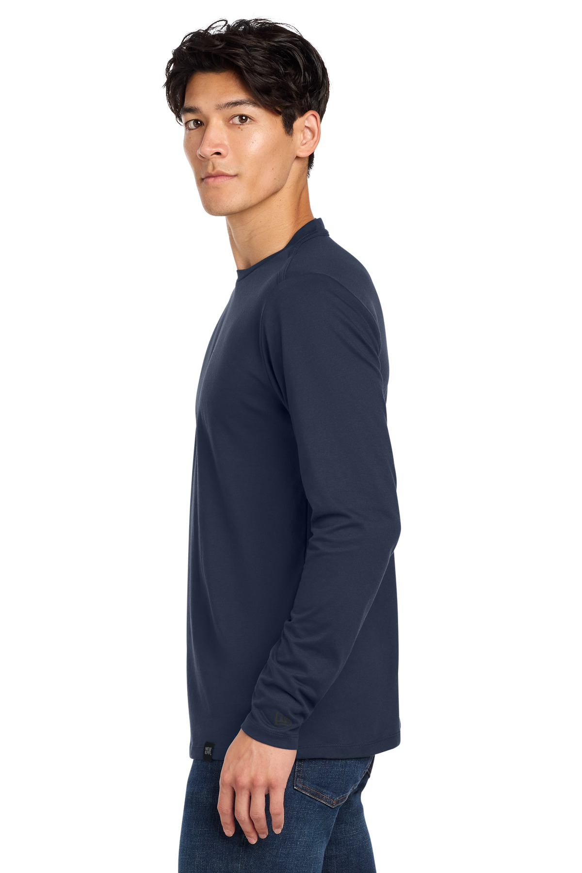 New Era Heritage Blend Long Sleeve Crew Tee. NEA102 33