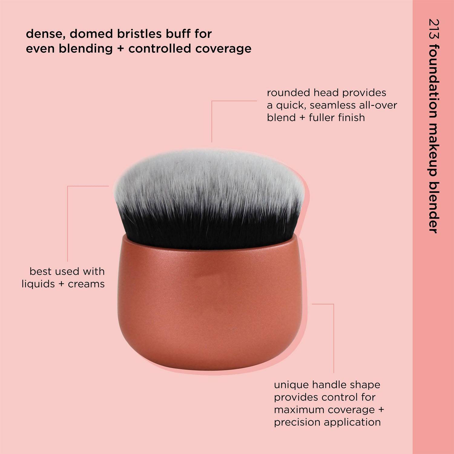 Dense Synthetic Foundation Brush for Flawless Blending 2