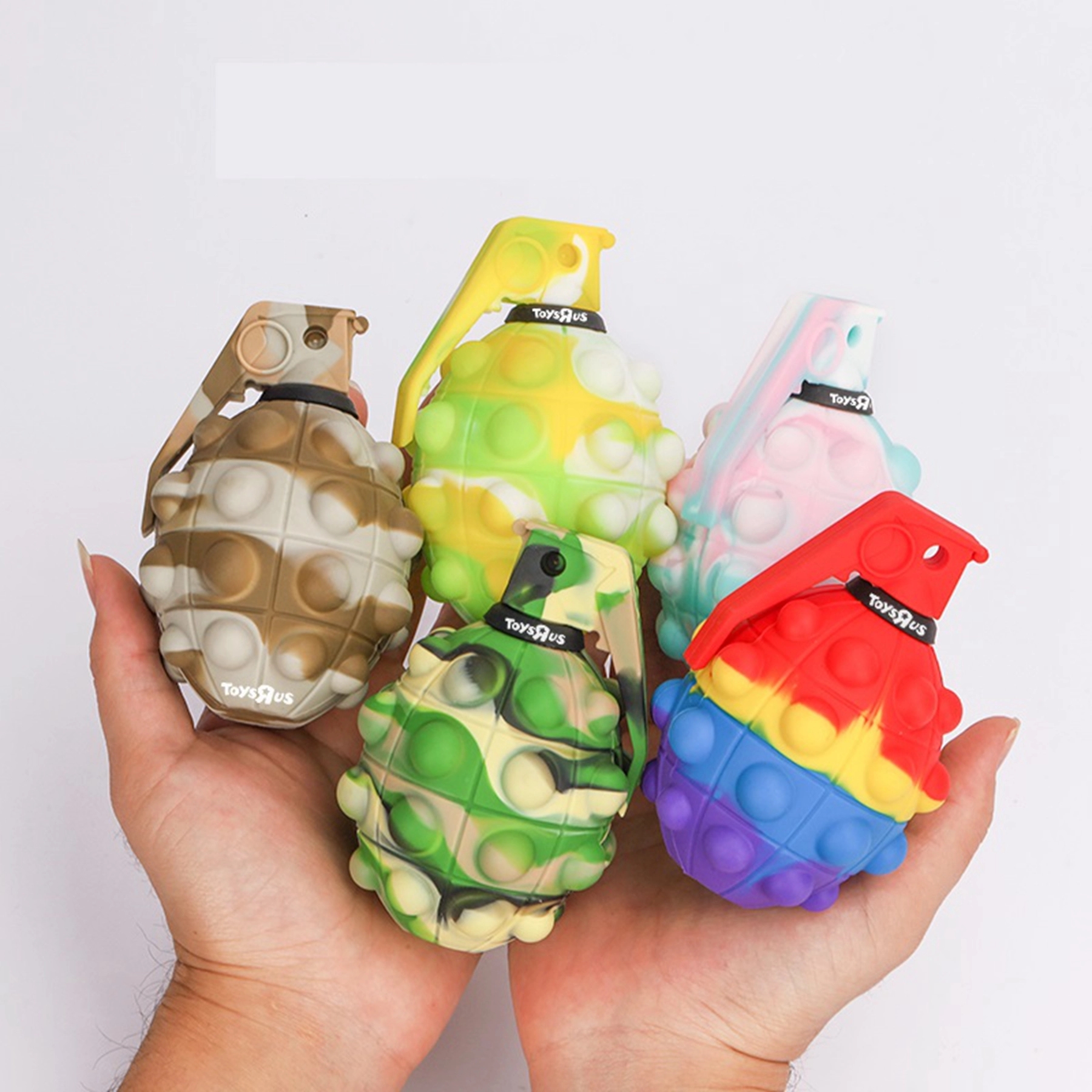 Grenade Shaped Push Pop Bubble Anti Stress Ball 3