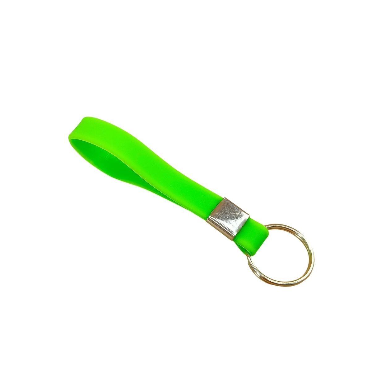 Durable Silicone Wristband Keychain with Custom Logo Branding 12