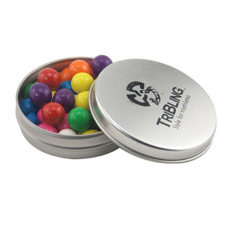 Round Tin with Gumballs 1