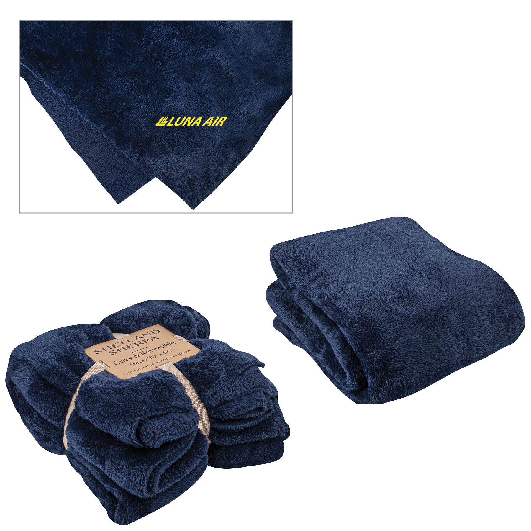 Shetland Sherpa 50 x 60 Reversible Blanket 19