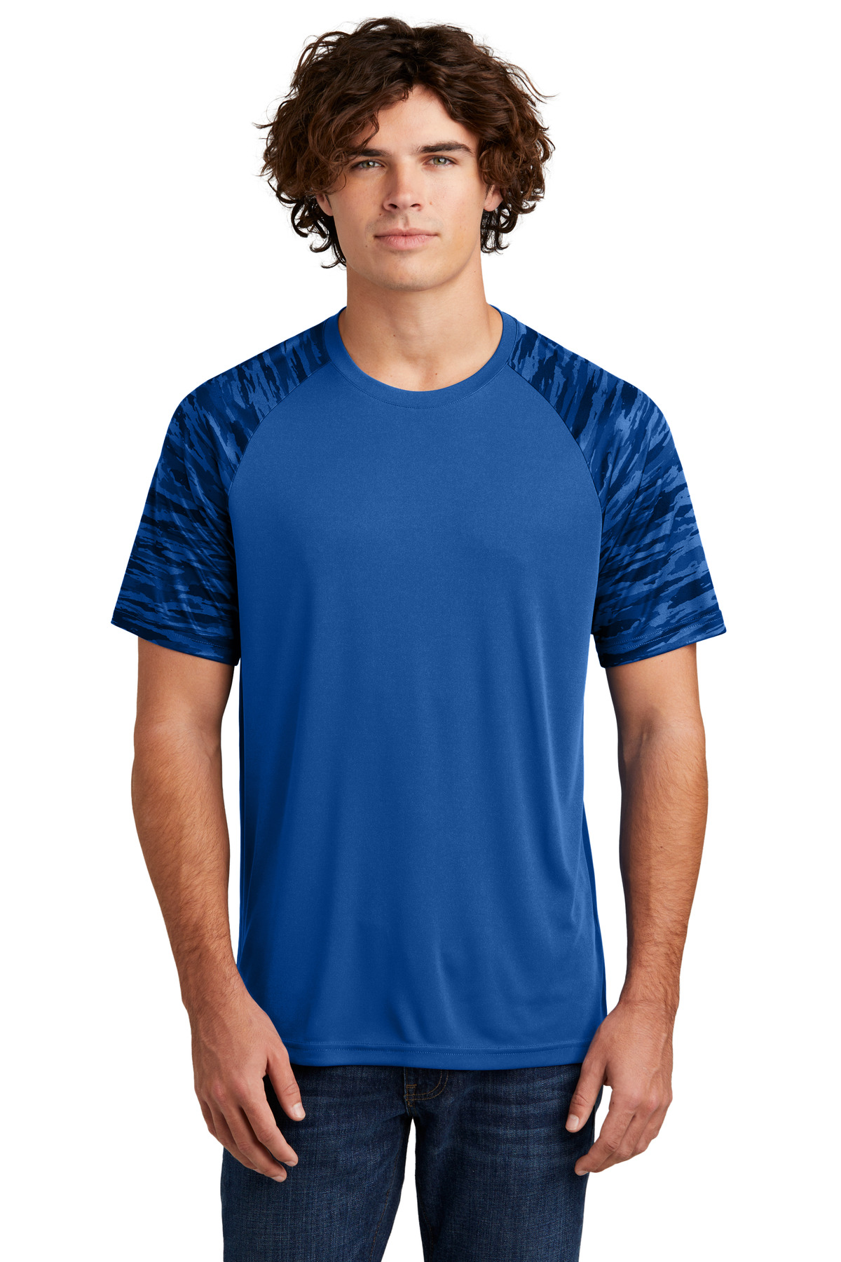 Sport-Tek Drift Camo Colorblock Tee ST376 14