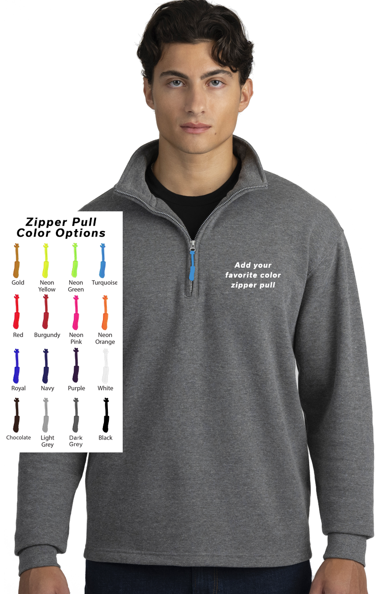 Custom Zipper Pull 1/4 Zip Pullover, custom hoodie or sweatshirt with logo imprint 5