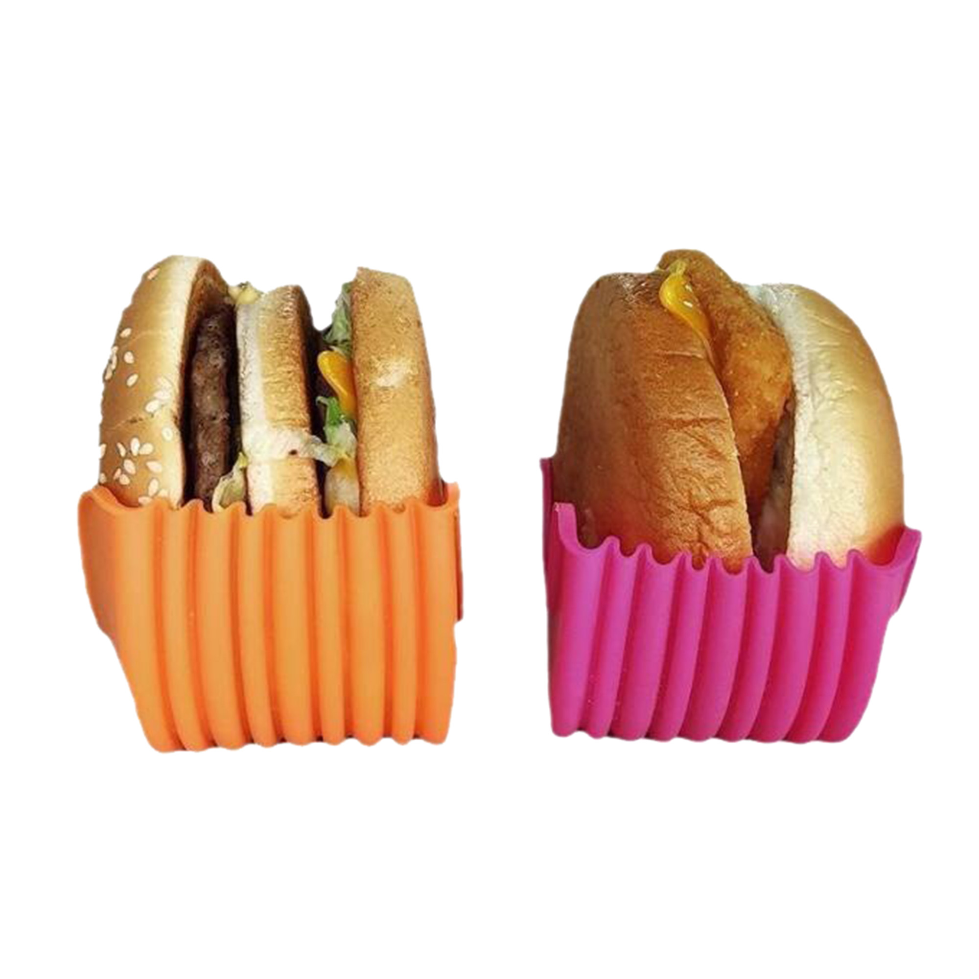 MOQ300 Anti-Slip Silicone Burger Tongs 2