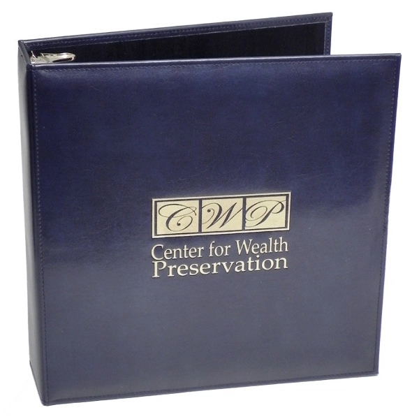 Leather 2" Ring Binder 11" x 8-1/2" 3