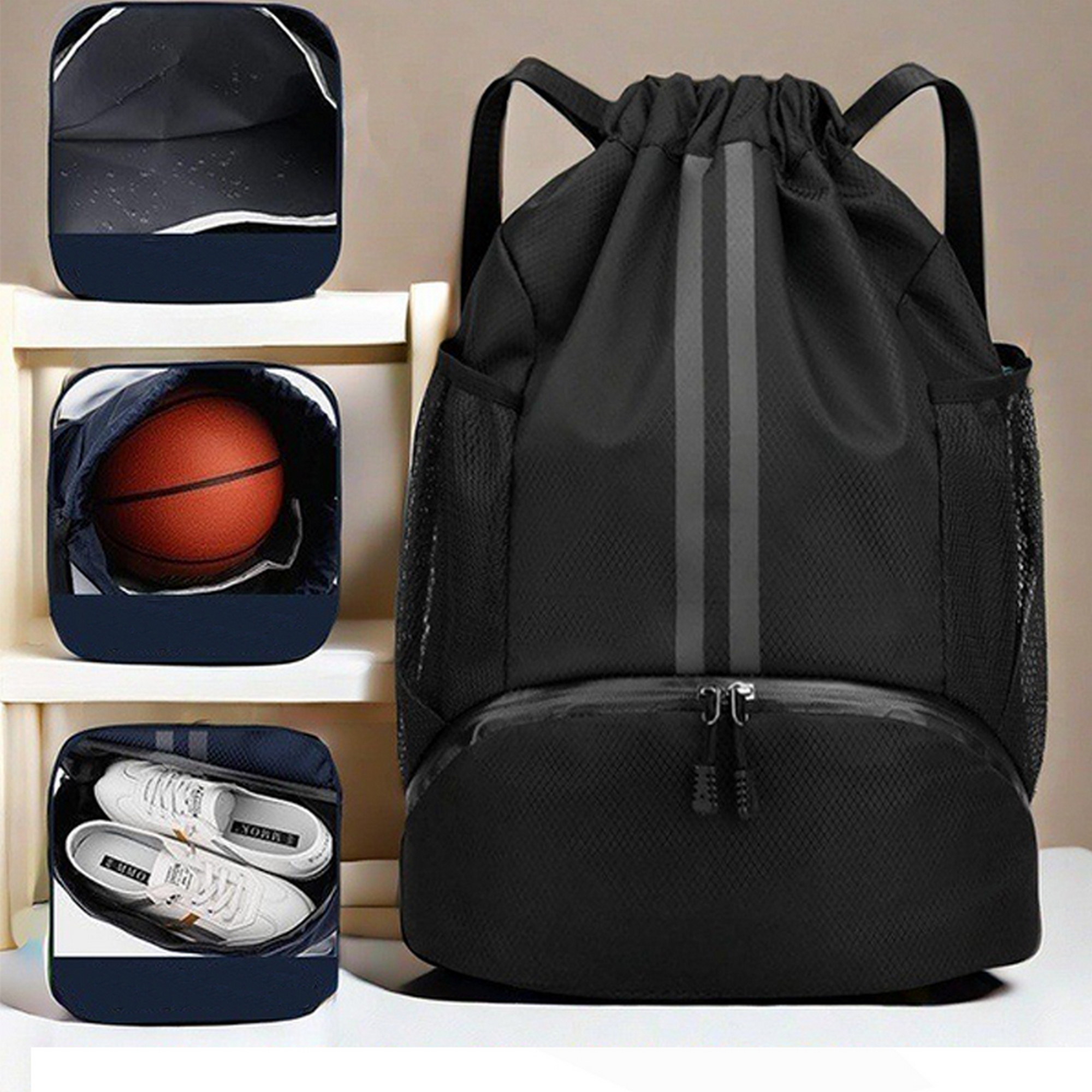Outdoor Basketball, Swimming, Wet And Dry Separation Bundle Backpack 2