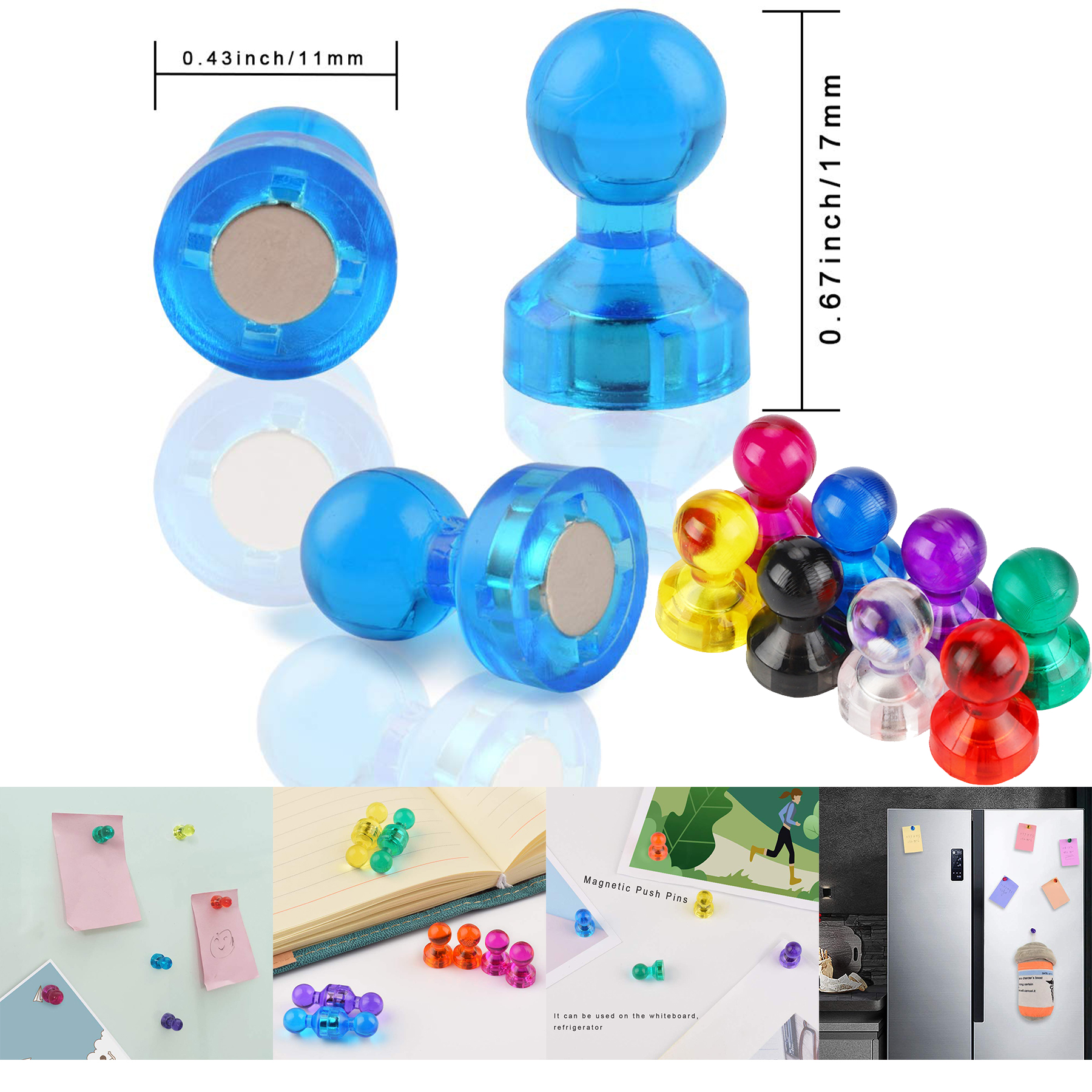 Magnets Whiteboard Push Pins