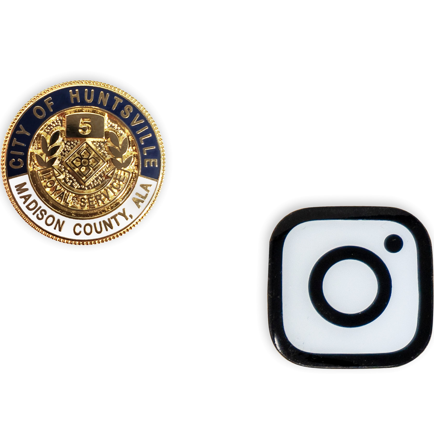 Epola Lapel Pins: 5/8" W x 5/8" H