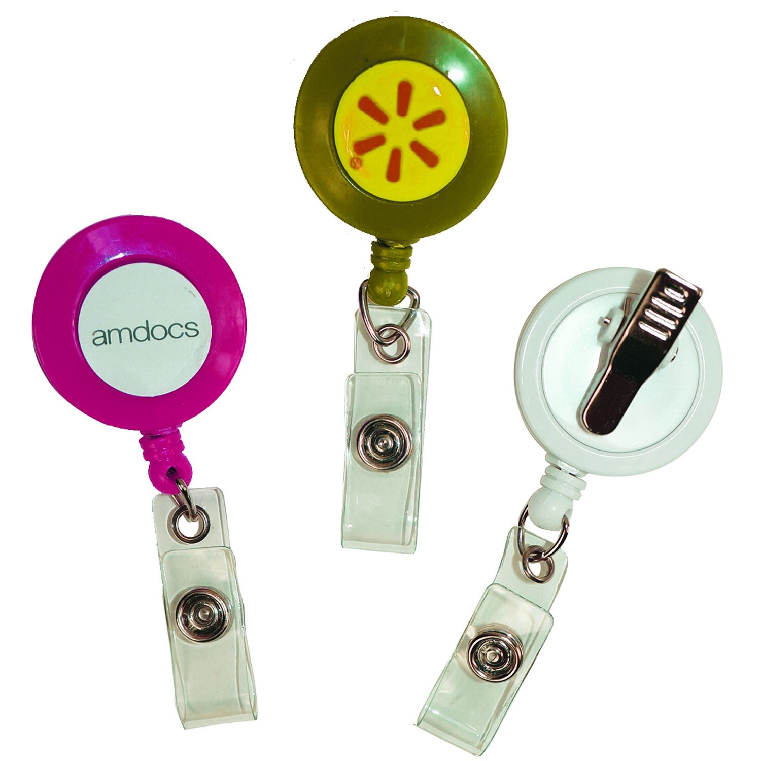 Rock'it 3-Day Round Retractable Reel w/ Bulldog Clip backing 4