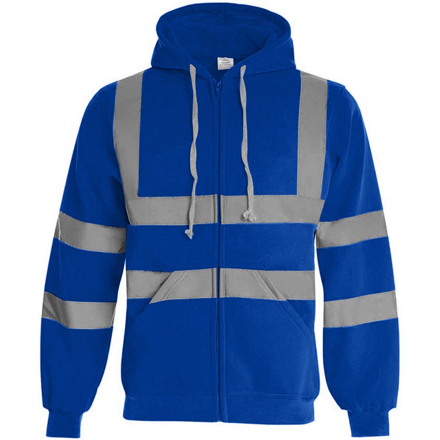 VISIPRO Reflective Safety Full-Zip Hoodie with Bands & Brace 21