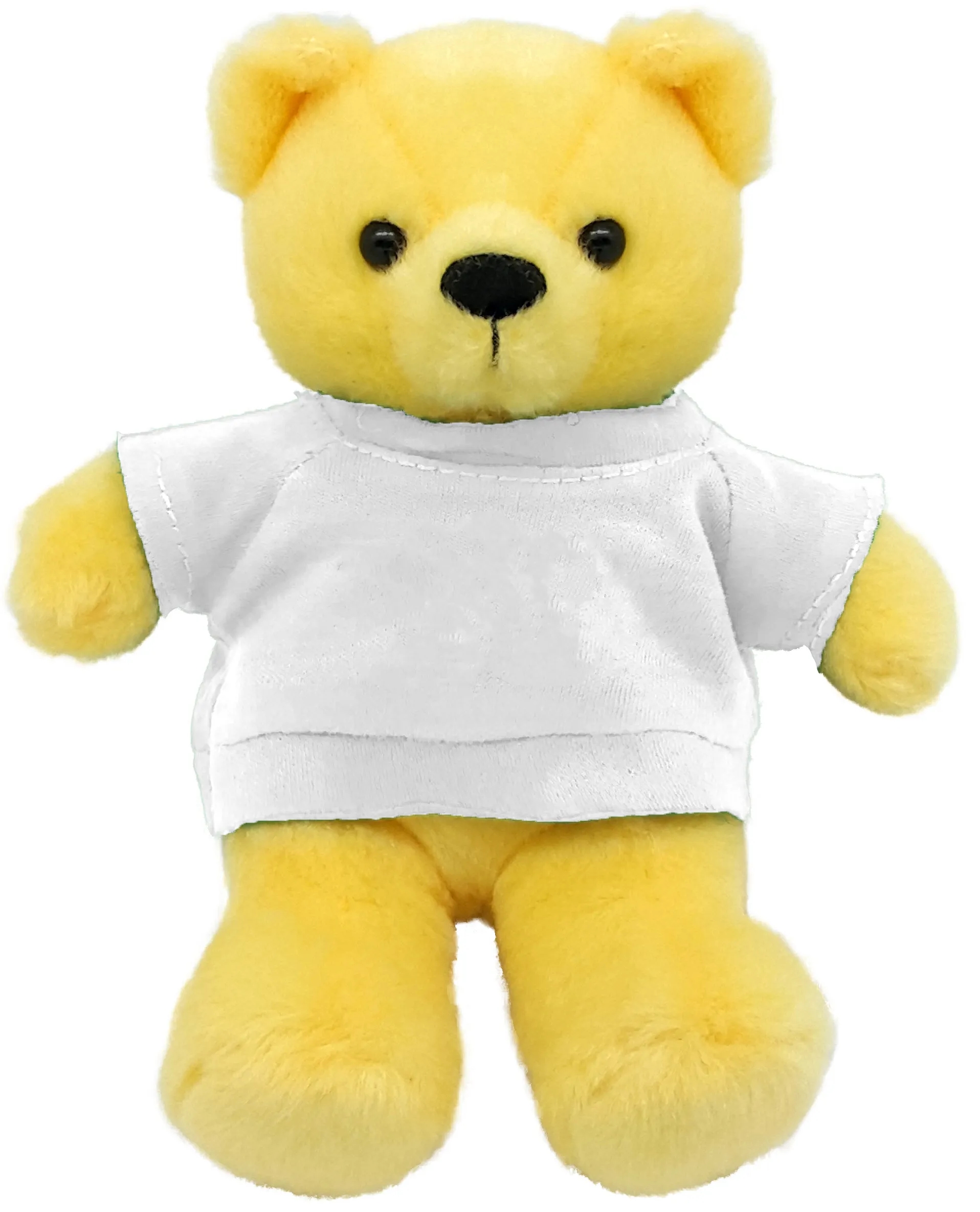 7" Yellow Beanie Bear 8