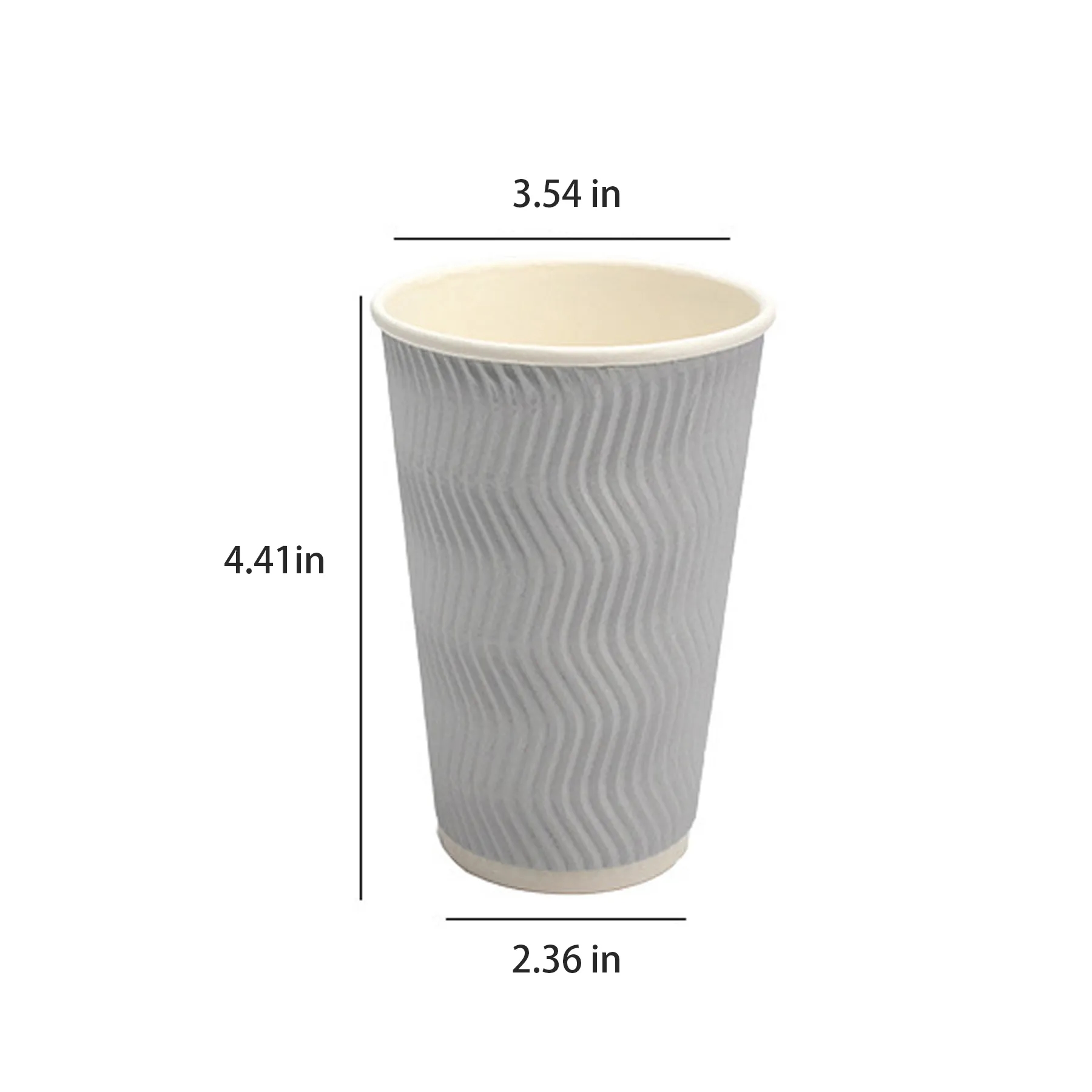Paper 50 Disposable Double-Layer Corrugated Cup 5