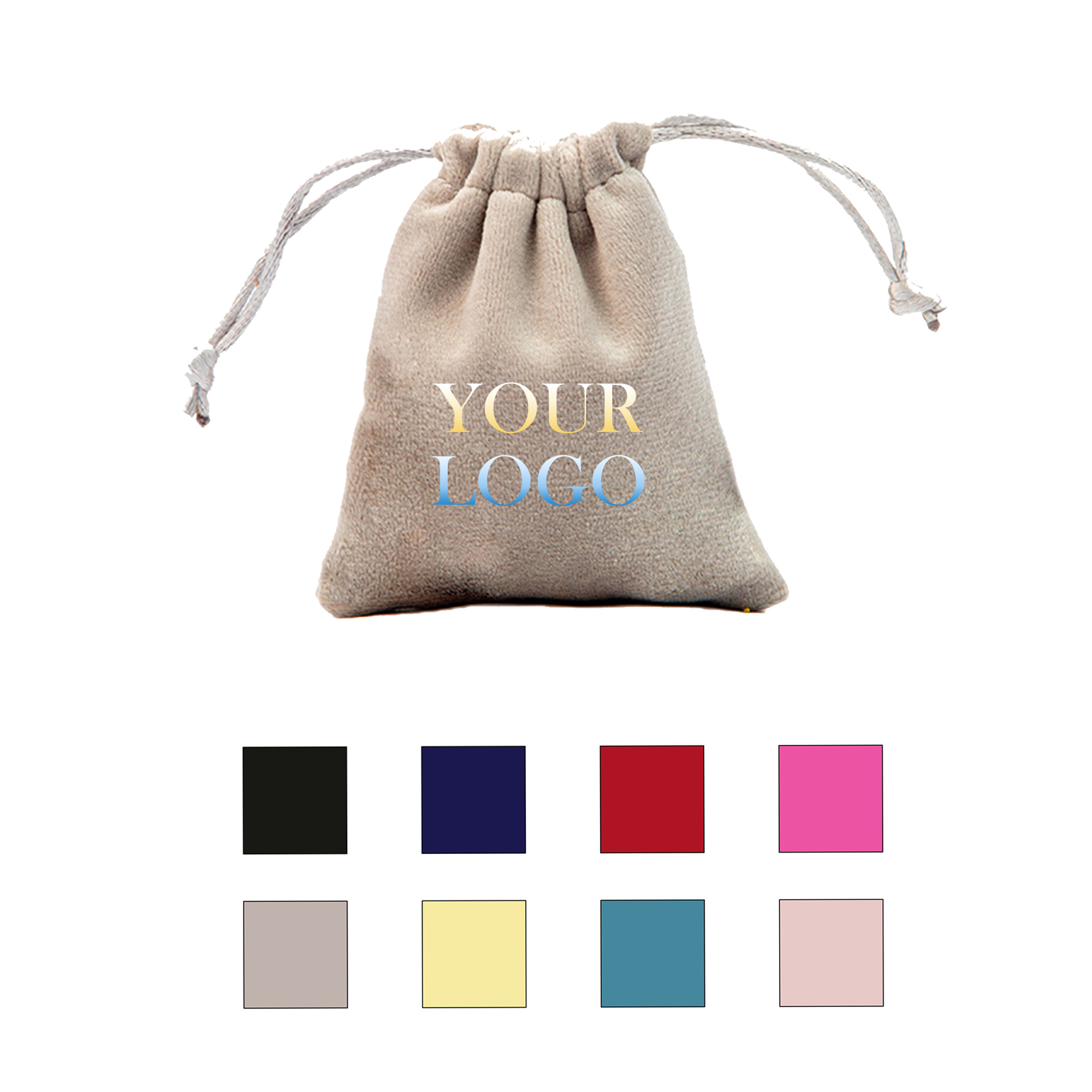 MOQ:50pcs Flannel Jewelry Pouch 1