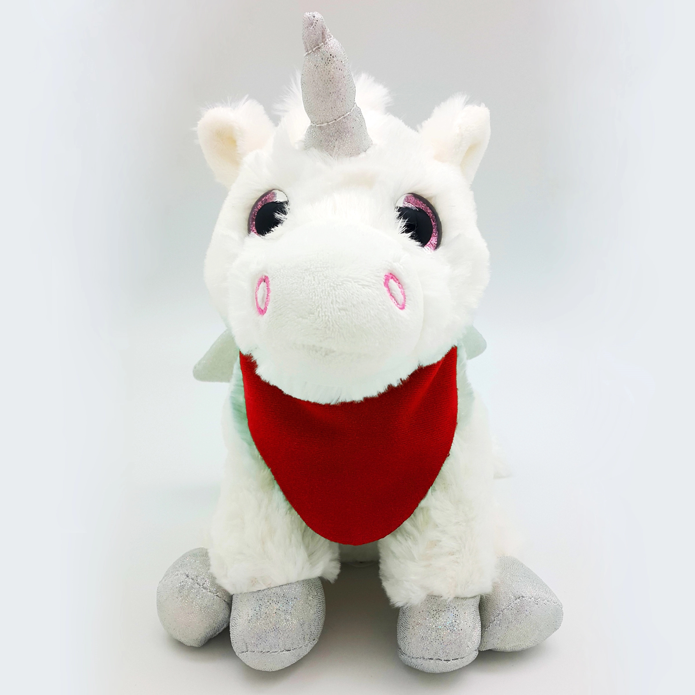 9" Bright Color White Unicorn