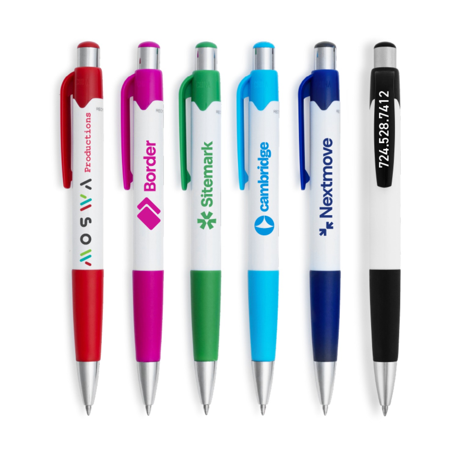 Maddie Gel Click Pen w/ Recycled Plastic