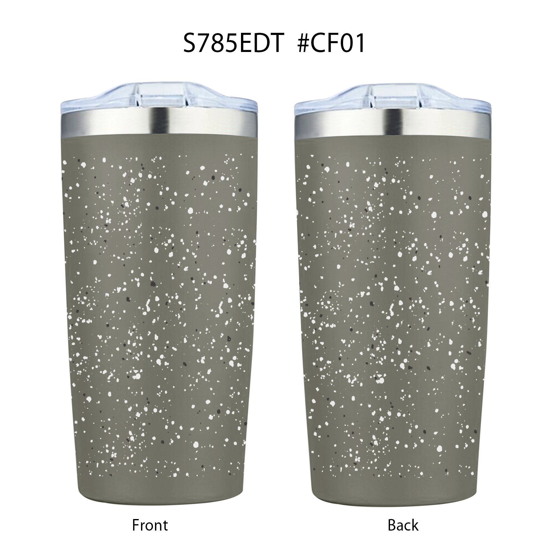 20 oz. Speckled Design Double Wall Vacuum Tumbler Water Bottle 11