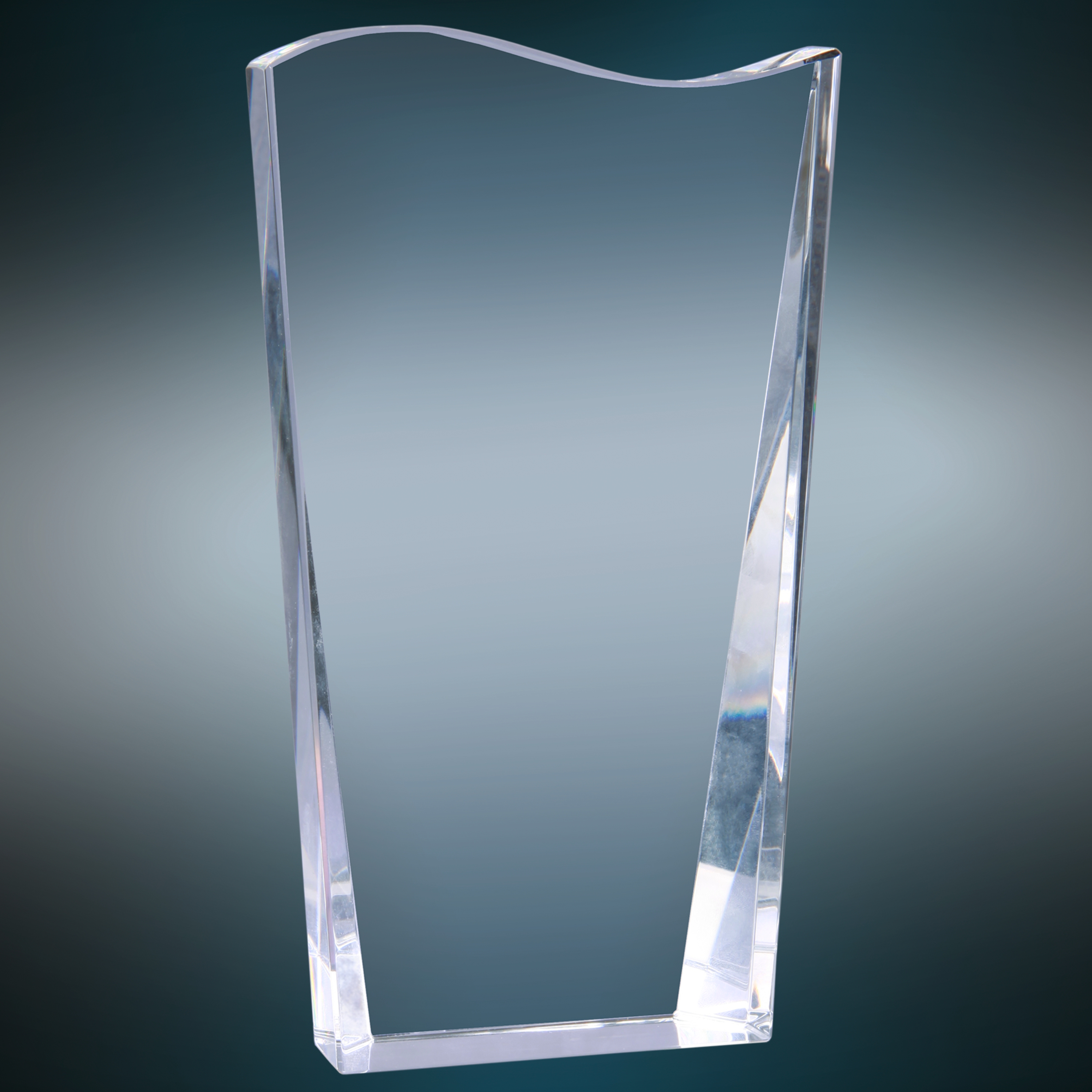 7" Crystal Facet Wave Award 3