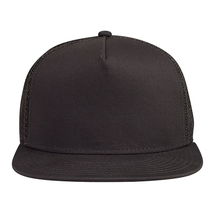 OTTO CAP® OTTO SNAP 5 Panel Pro Style Mesh Back Trucker Snapback Hat 28