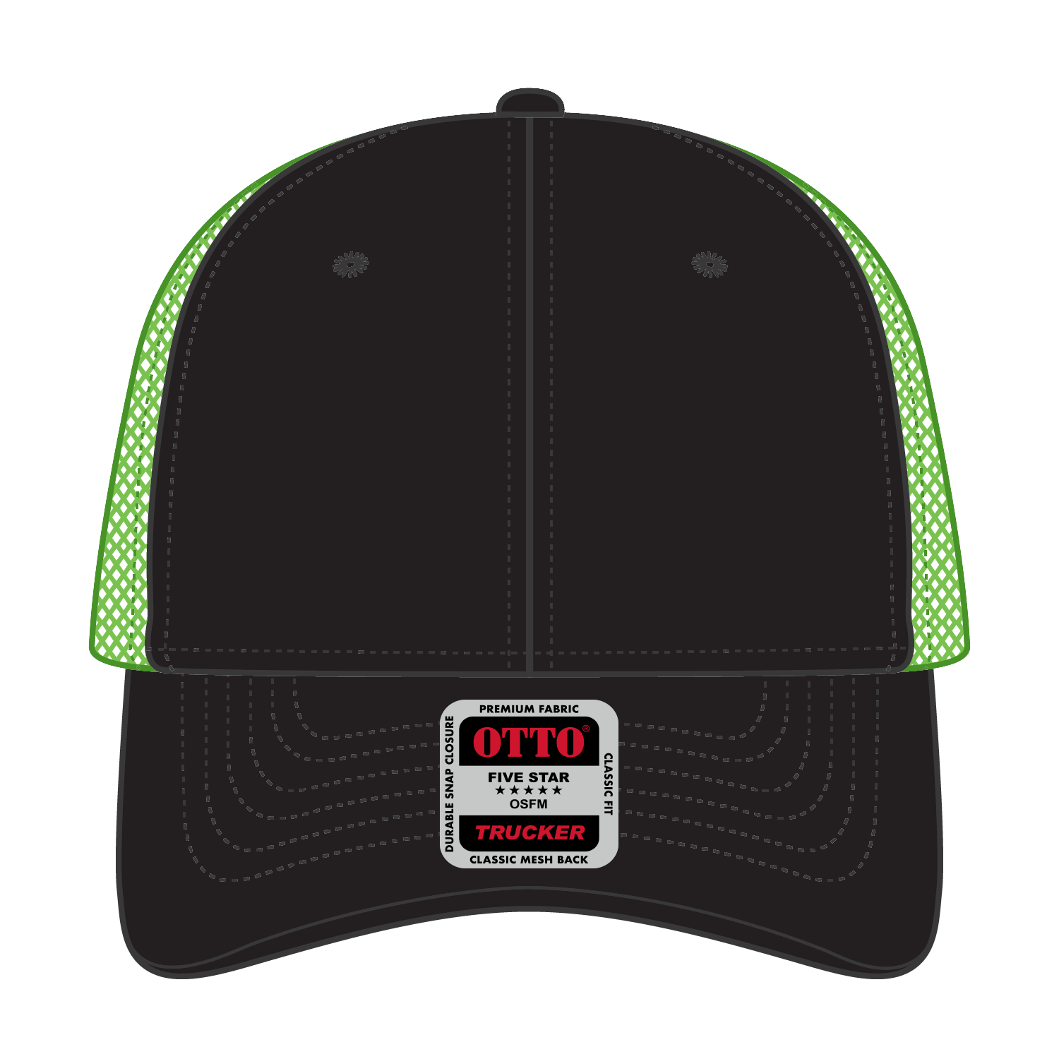 OTTO CAP® 6 Panel Low Profile Mesh Back Trucker Hat 74