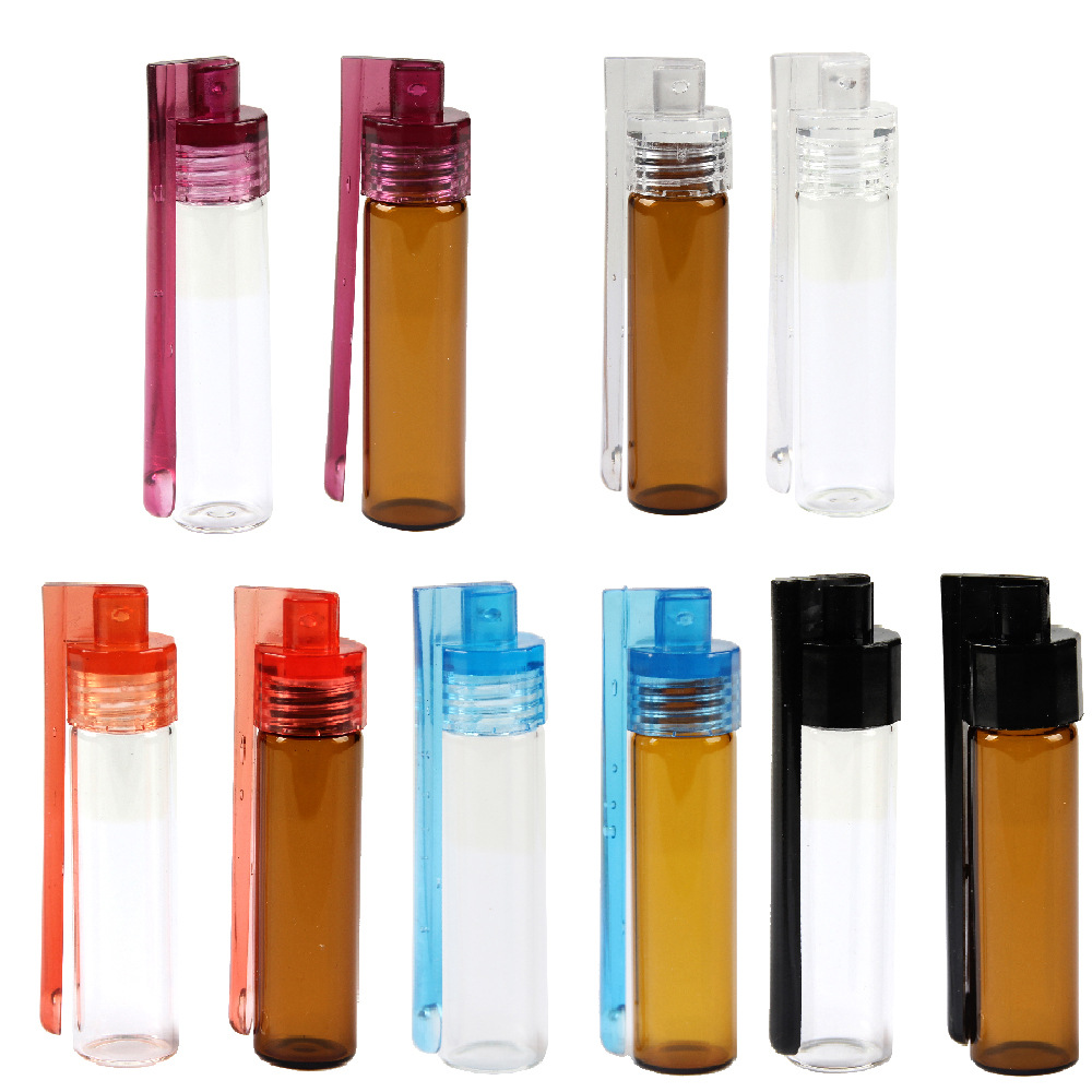 Glass Bottle Pill Box With Spoon 2