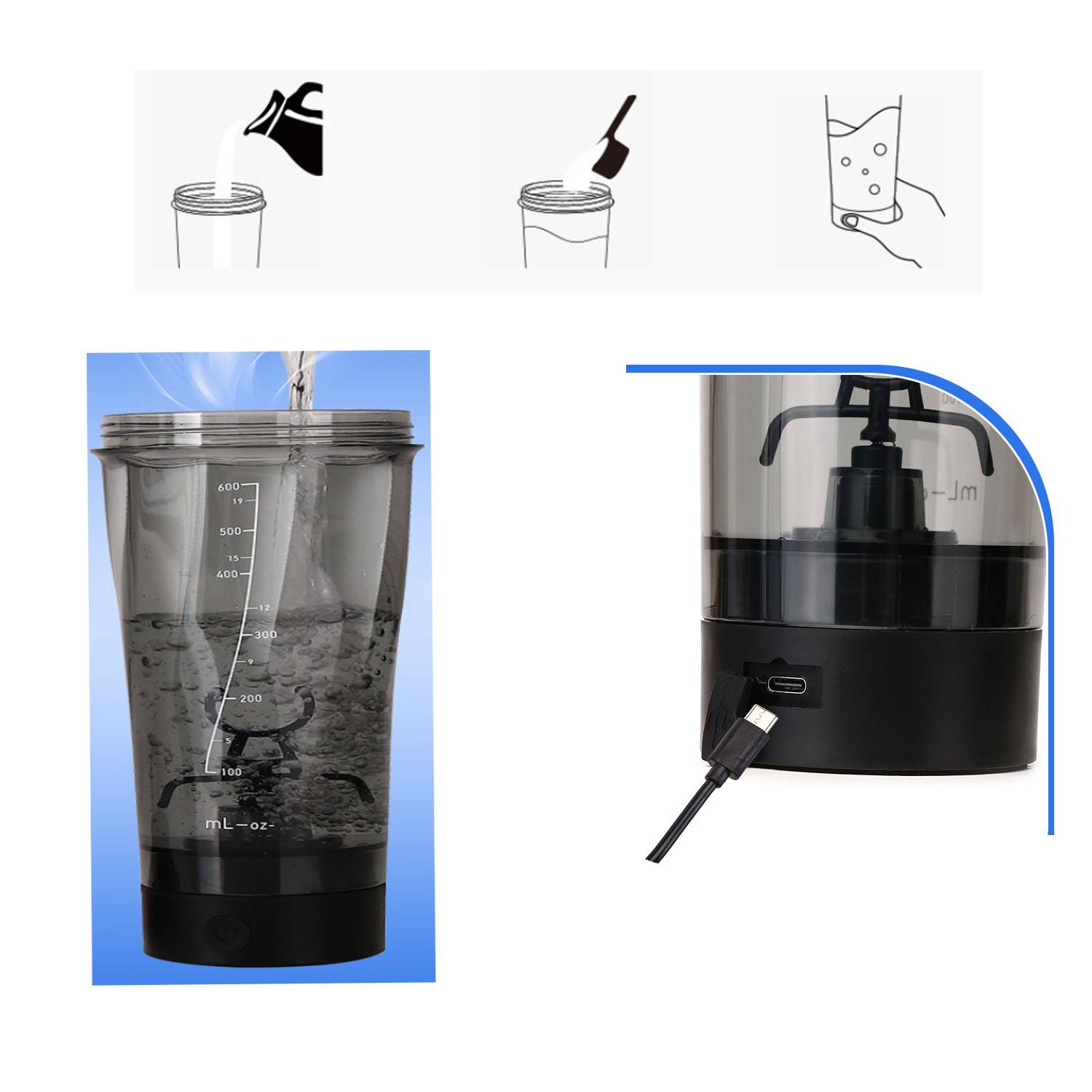 Electric Blender Bottle 8