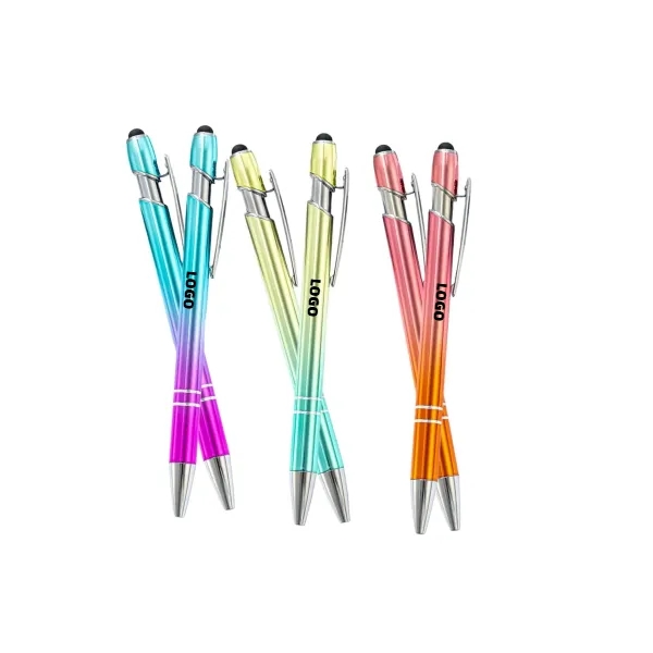 Multicolor Ombre Metal Pen & Stylus 2