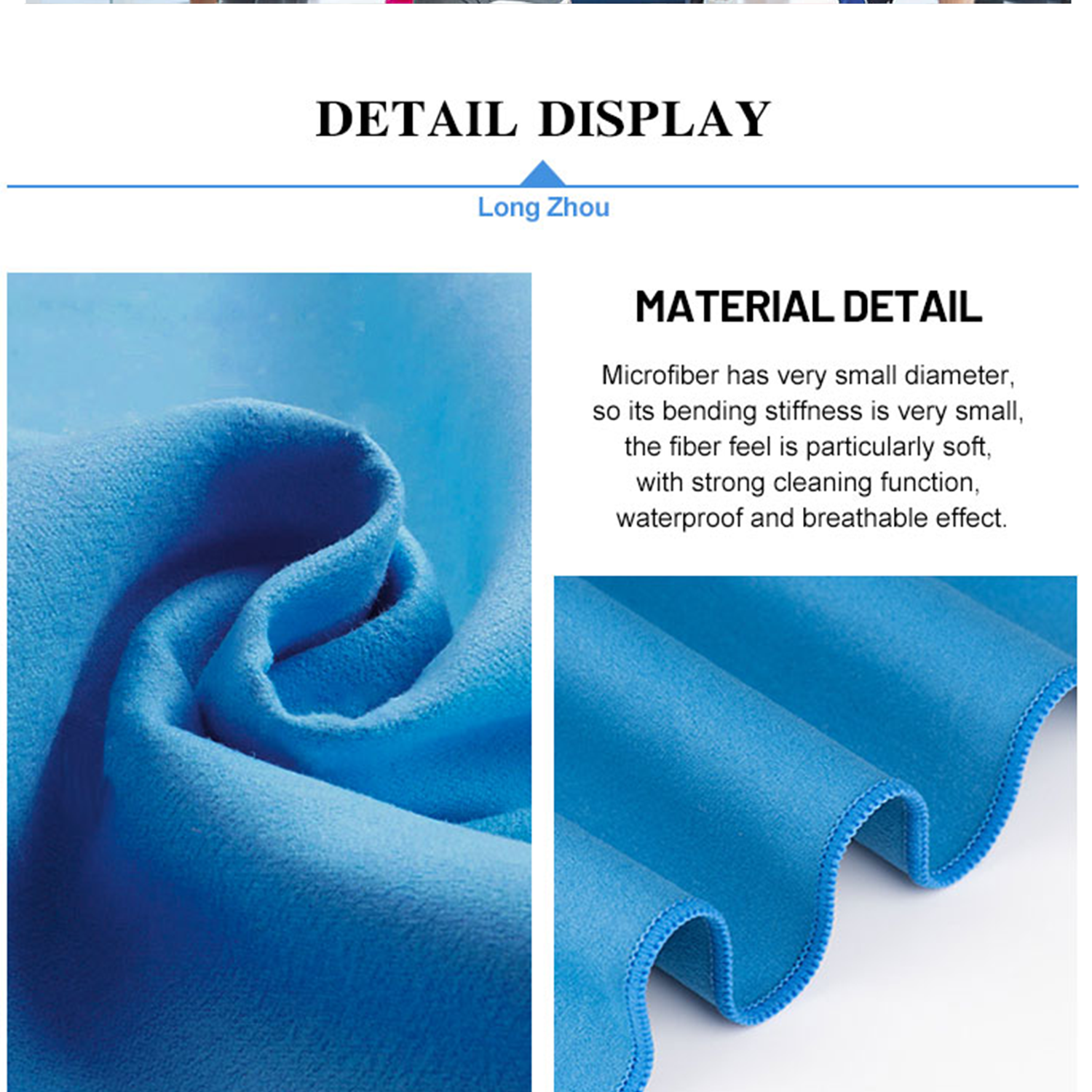own logo microfiber anti bacterial Quick Dry gym Sport Towel 16