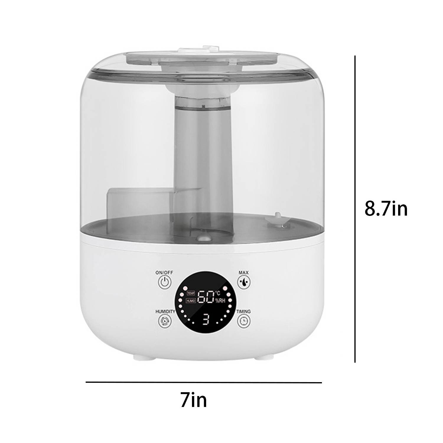 Plastic Humidifier Intelligent Remote Control Large Capacity 3