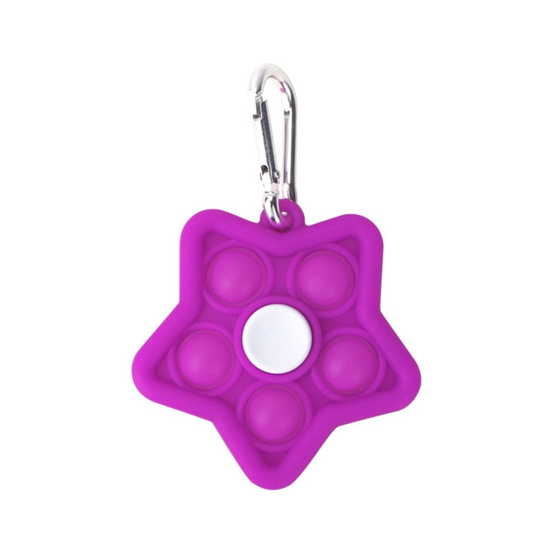 Multi Color Star Shape Silicone Finger Fidget Spinner 5