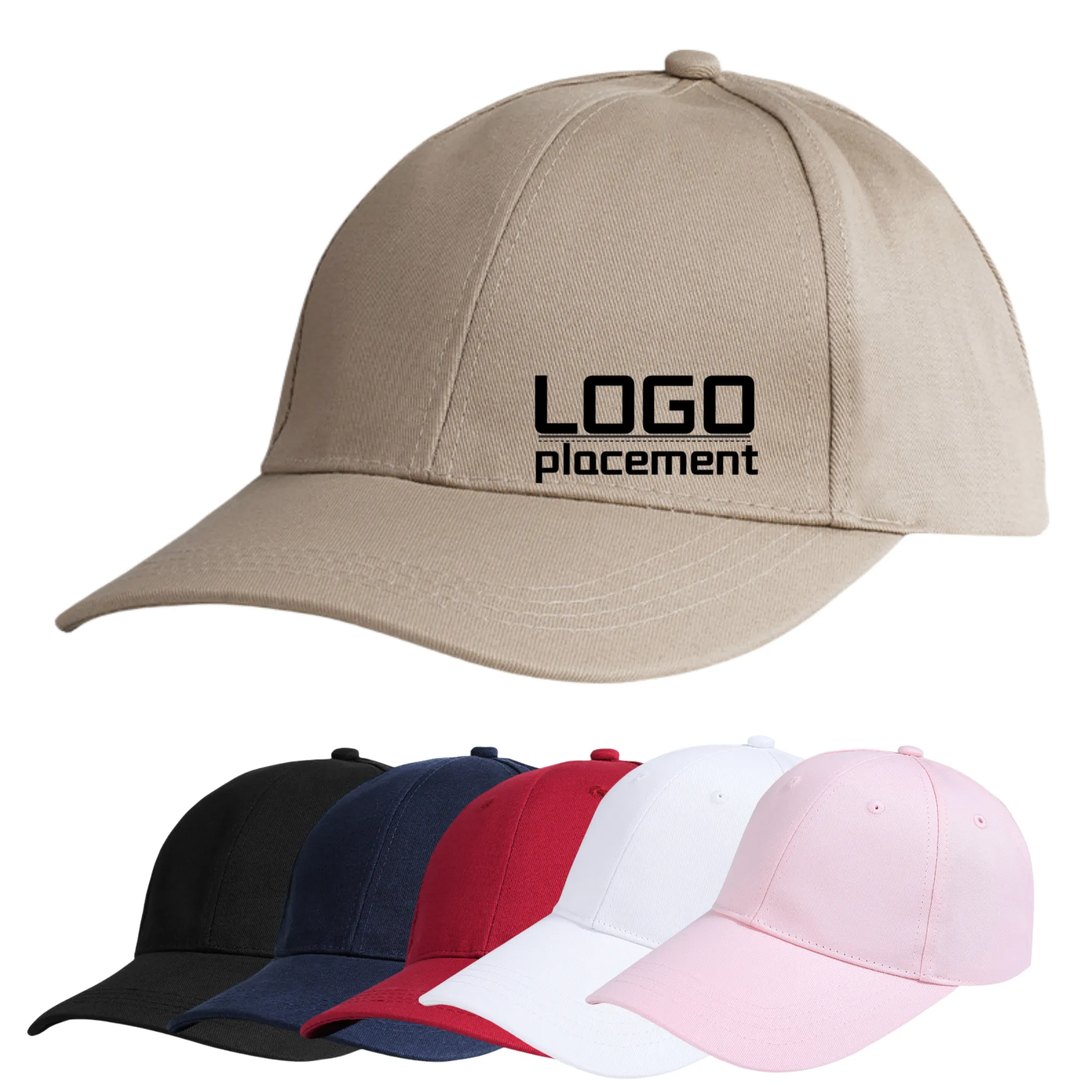Soft Top Embroidered Promotional Baseball Cap